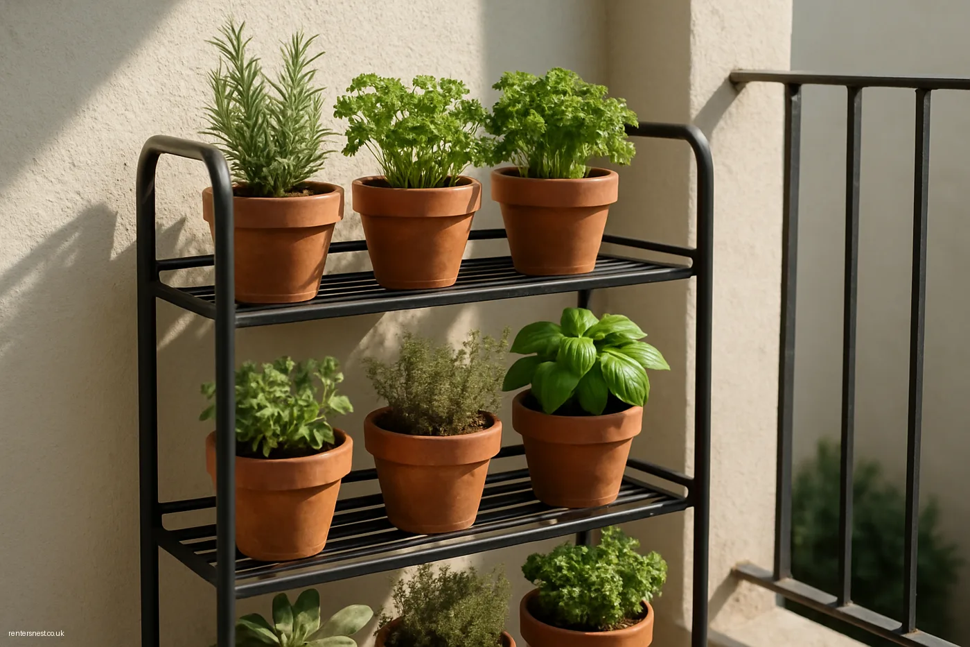 Create a Herb Garden in Freestanding Tiered Planters