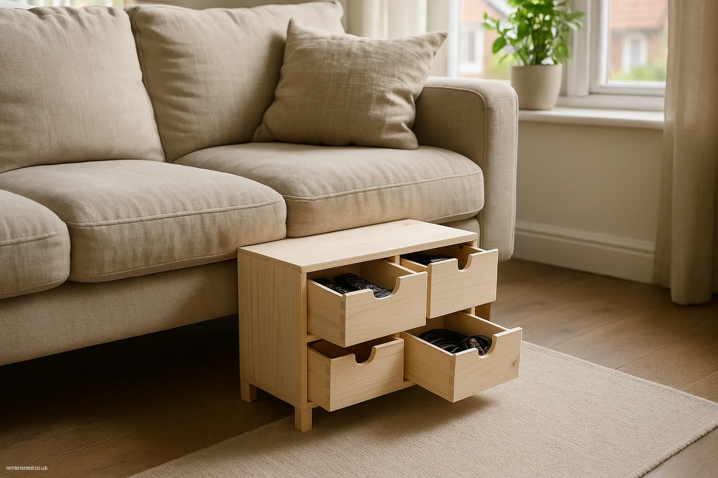 KUNGSBACKA Drawer Unit as Hidden Sofa Storage