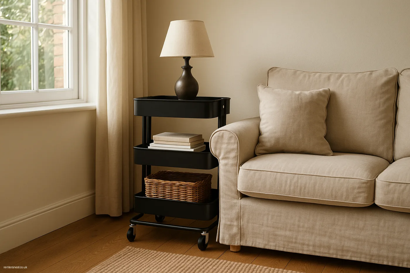 RÅSKOG Trolley as a Flexible Side Table