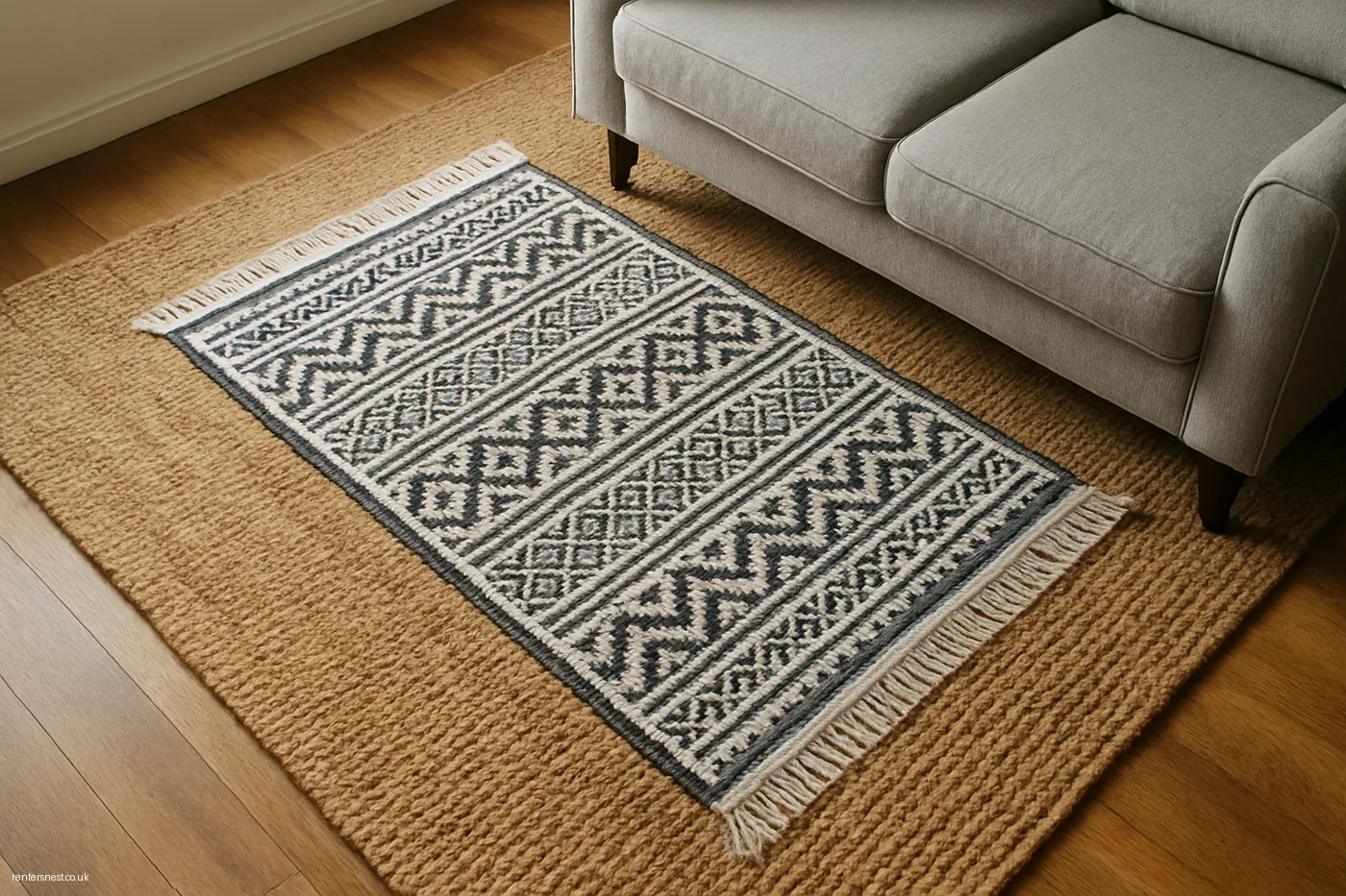 OSTÖN Rug Layered for Visual Depth