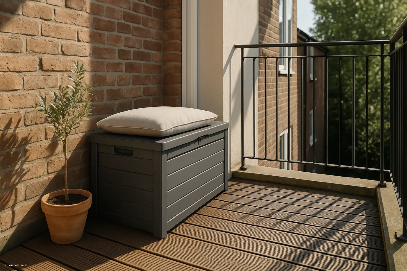 A Compact Foldable Storage Bench