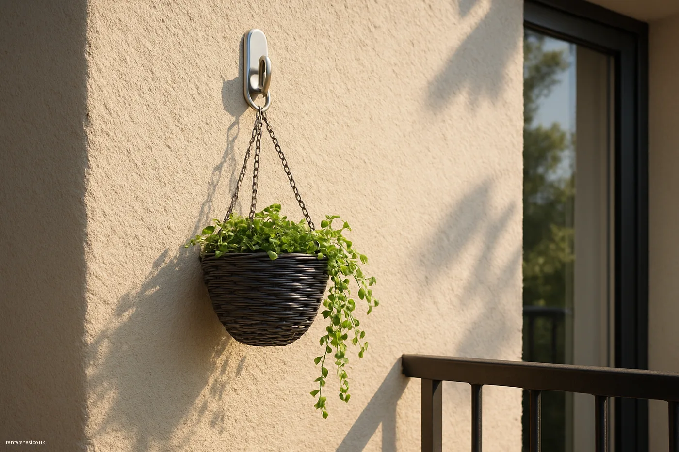 Removable Adhesive Hooks for Hanging Baskets and Lights