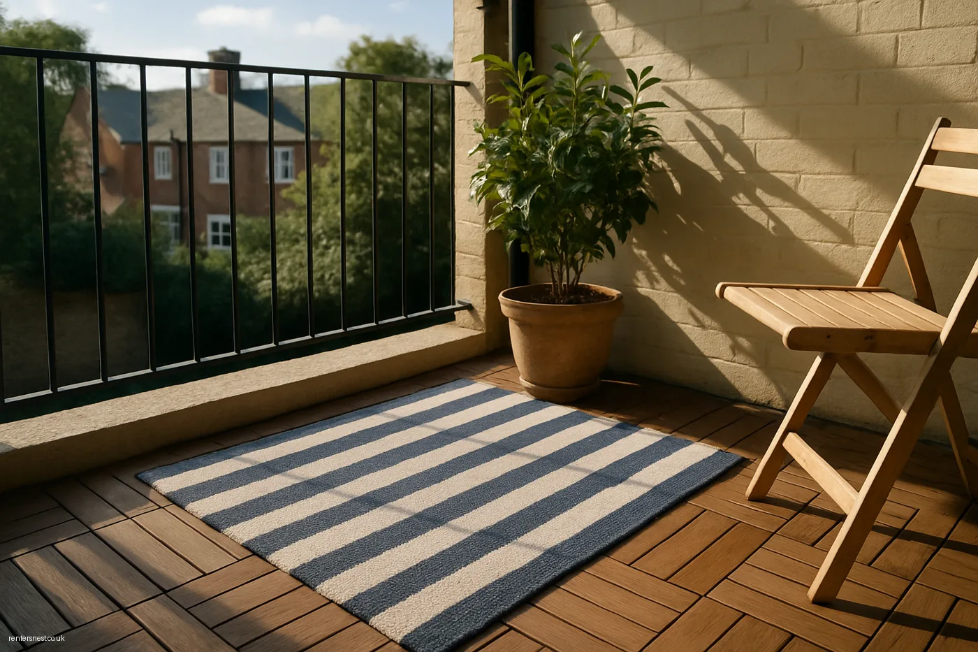 Outdoor Rug to Define and Soften the Space