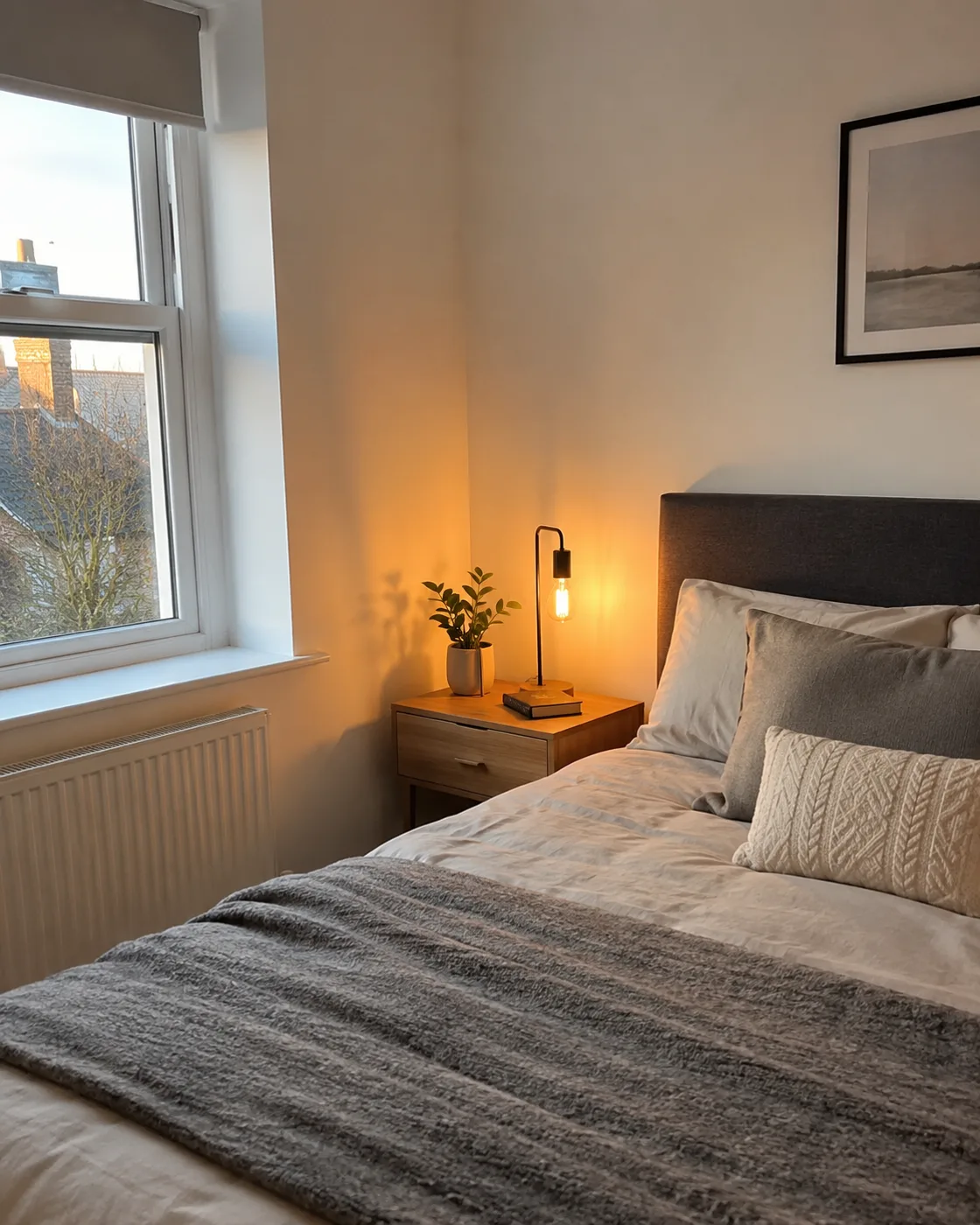 Replace Harsh Overhead Lighting with a Bedside Lamp
