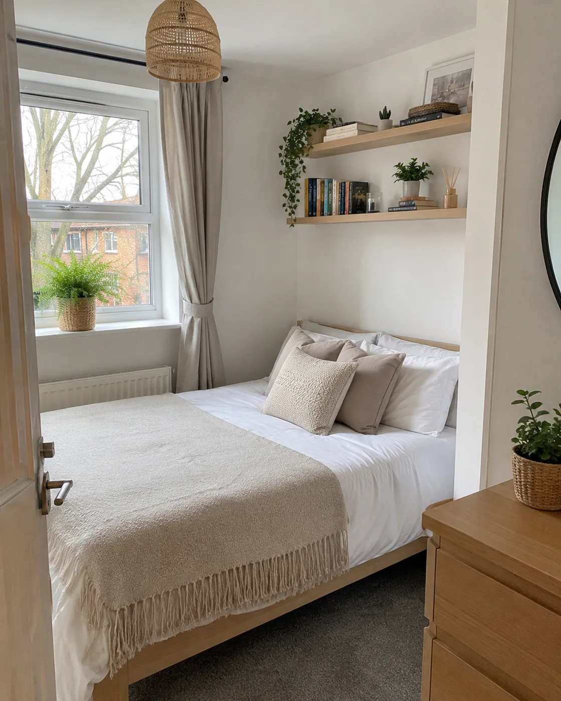 Install Floating Shelves with Adhesive Strips