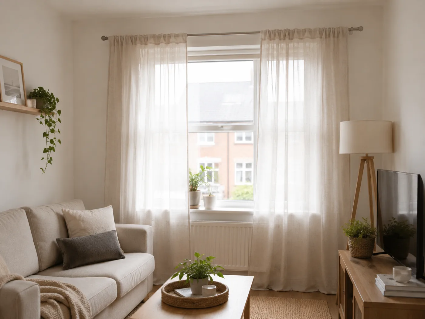 Hang Curtains on a Tension Rod