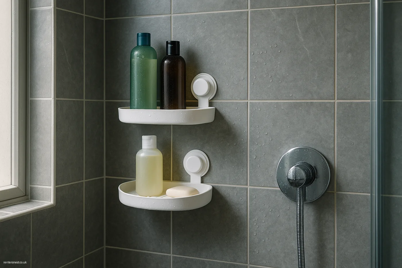 Suction-Cup Shelves for Shower and Window