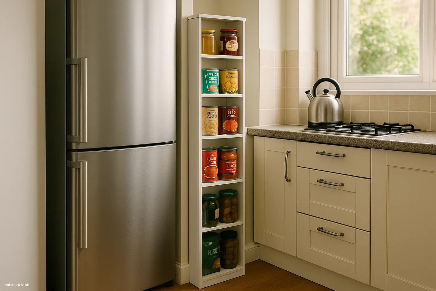 Freestanding Slim Pantry Tower Unit
