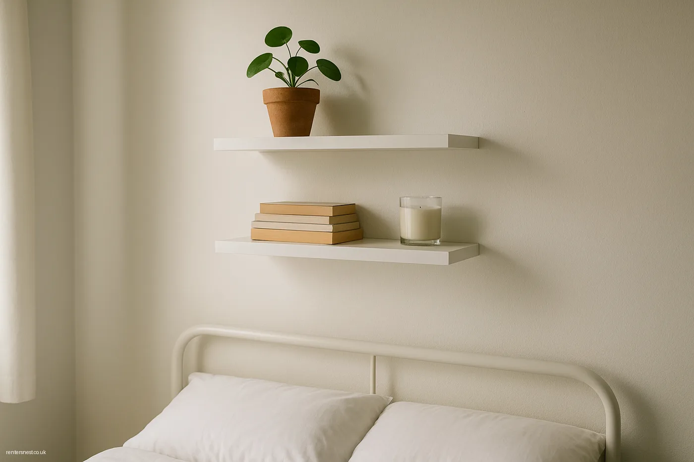 Floating Shelves Without a Single Hole