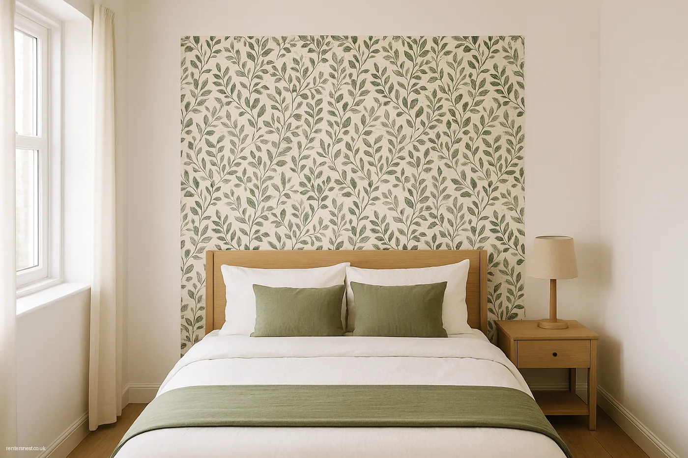Removable Wallpaper Creates a Focal Point