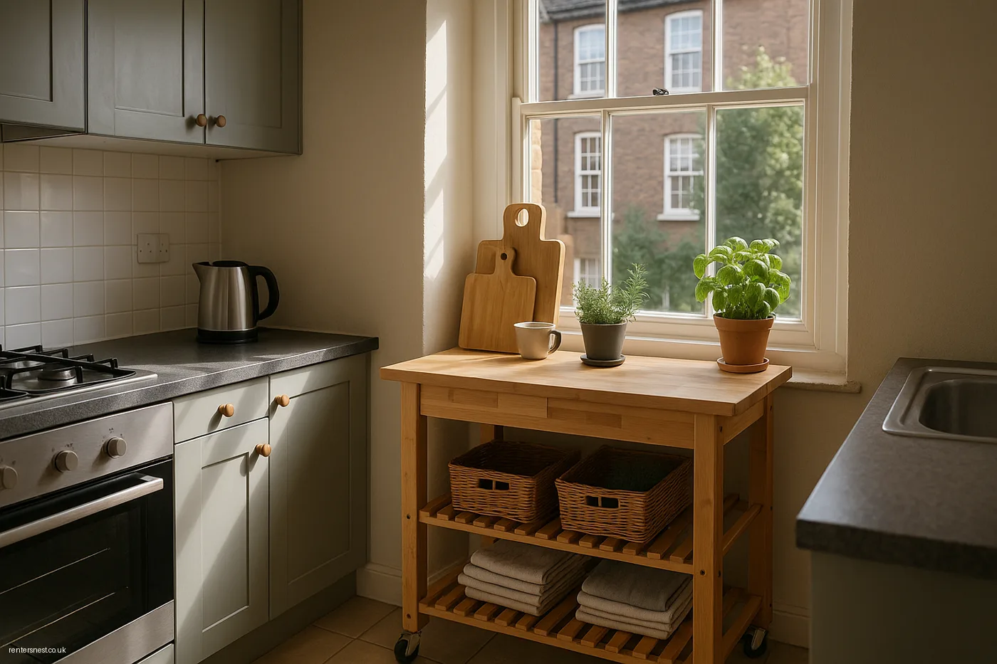 A Portable Butcher's Block for Extra Worktop