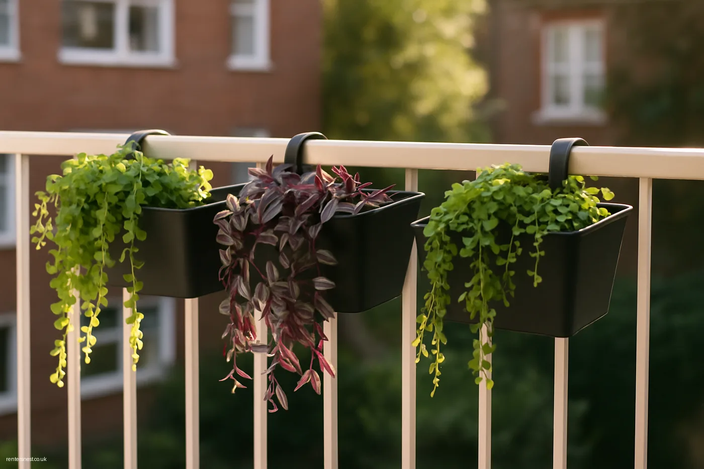 Use Freestanding Railing Planters for Greenery