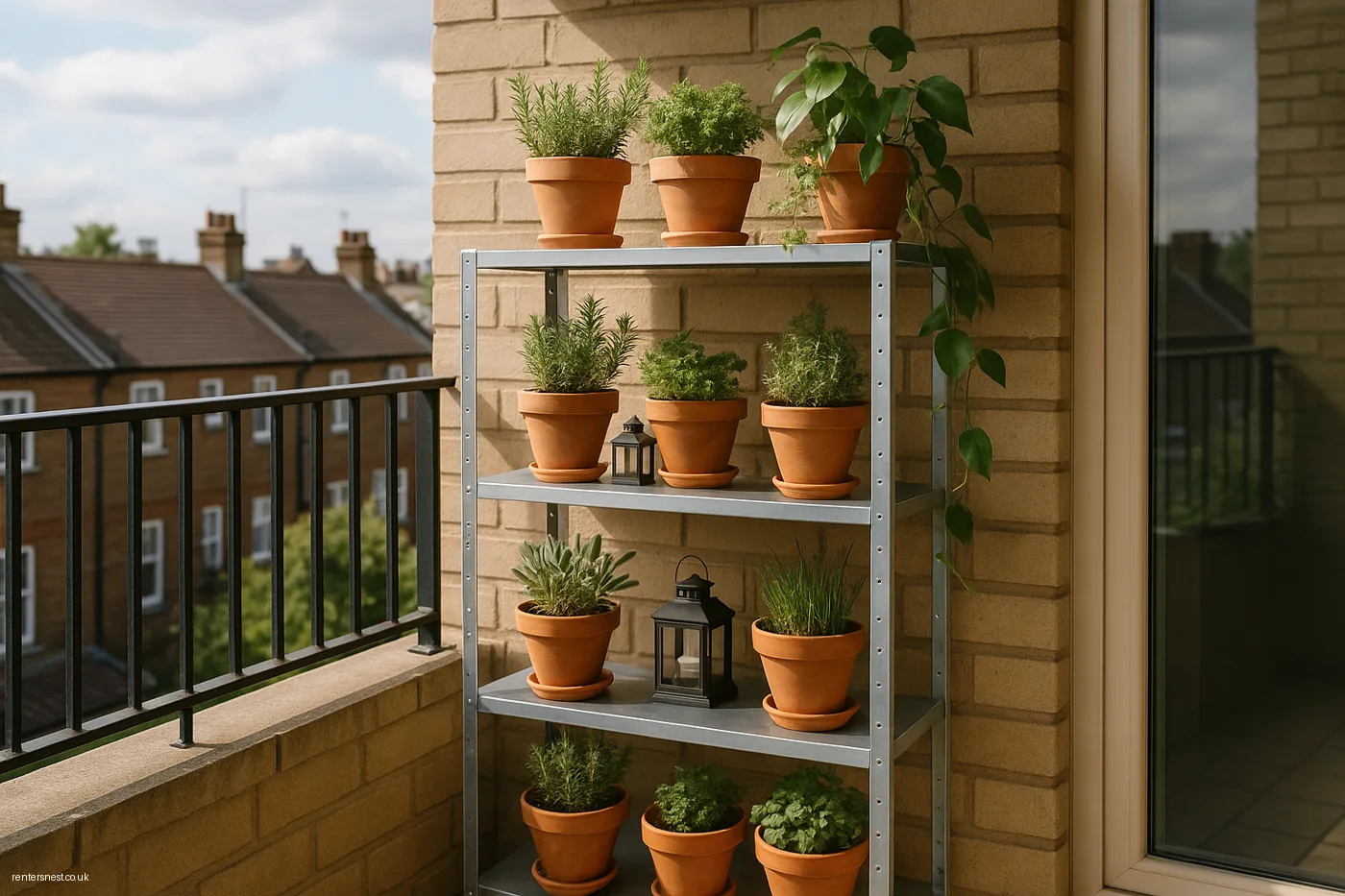 Hang a Freestanding Outdoor Shelving Unit