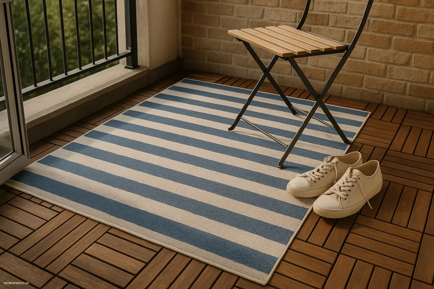 Soften the Floor with an Outdoor Rug