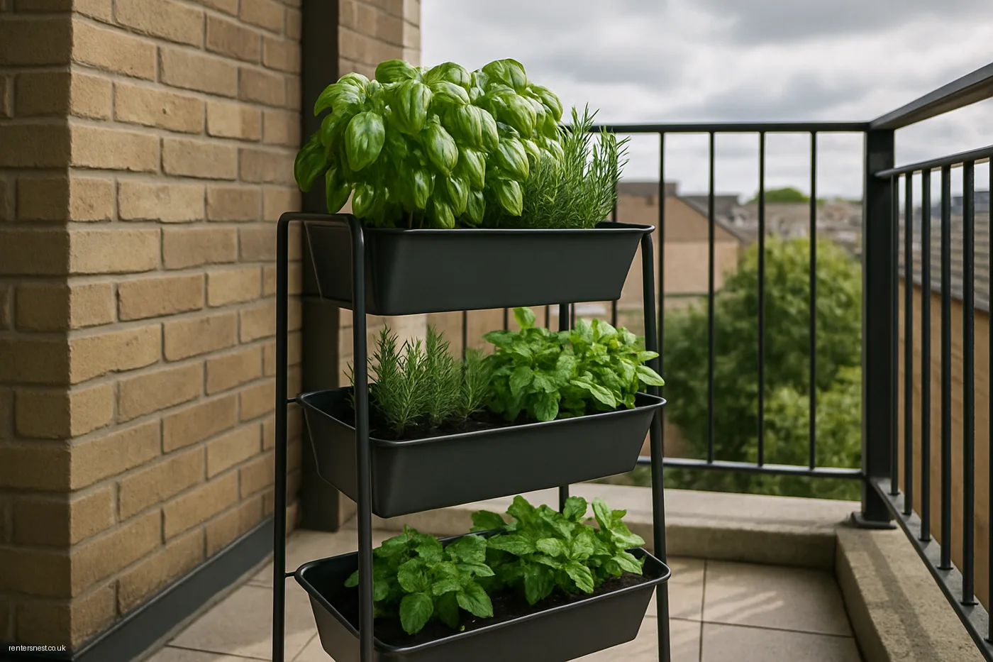Grow Herbs in a Tiered Freestanding Planter