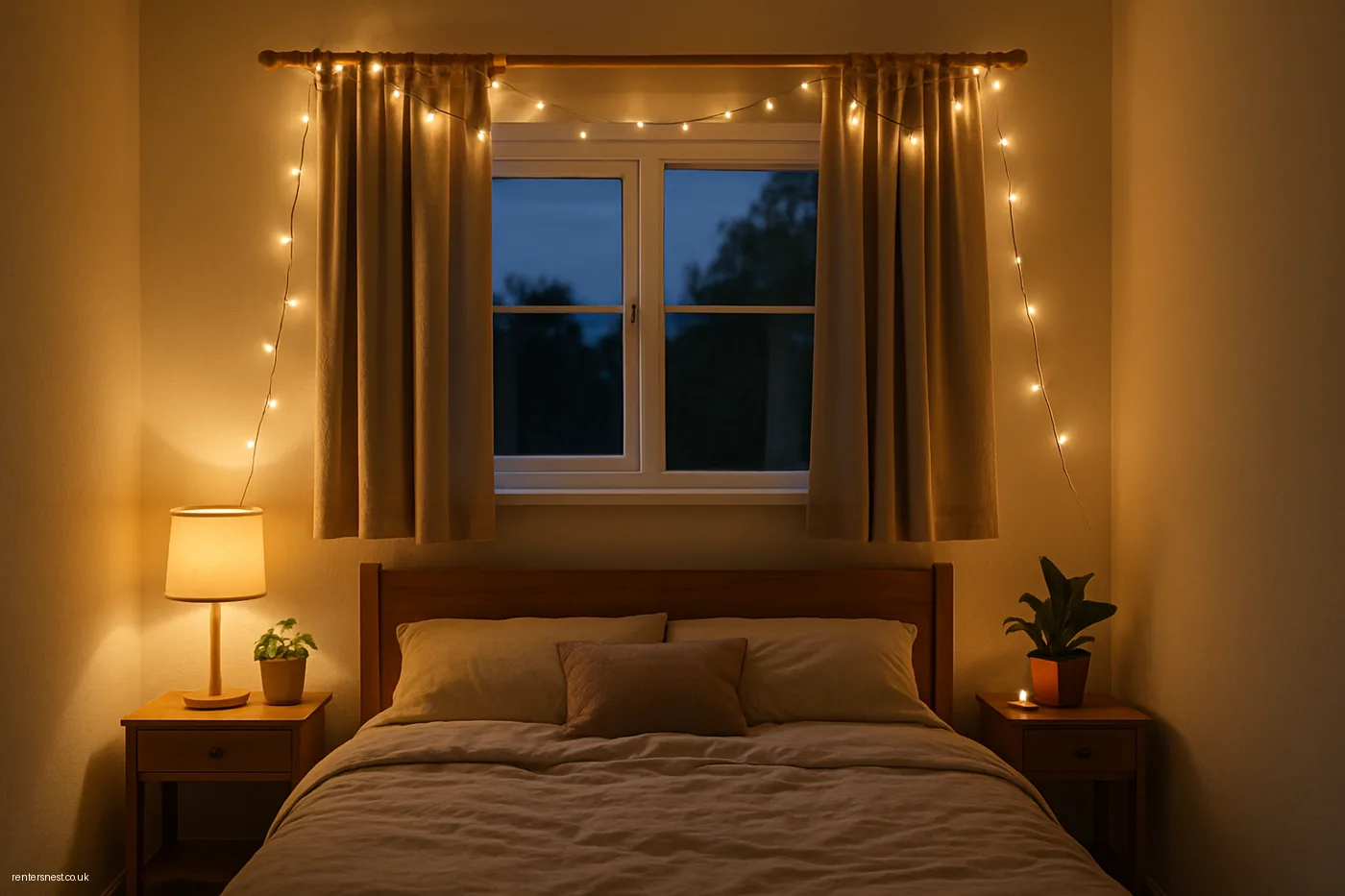 String Lights to Replace Harsh Overhead Lighting
