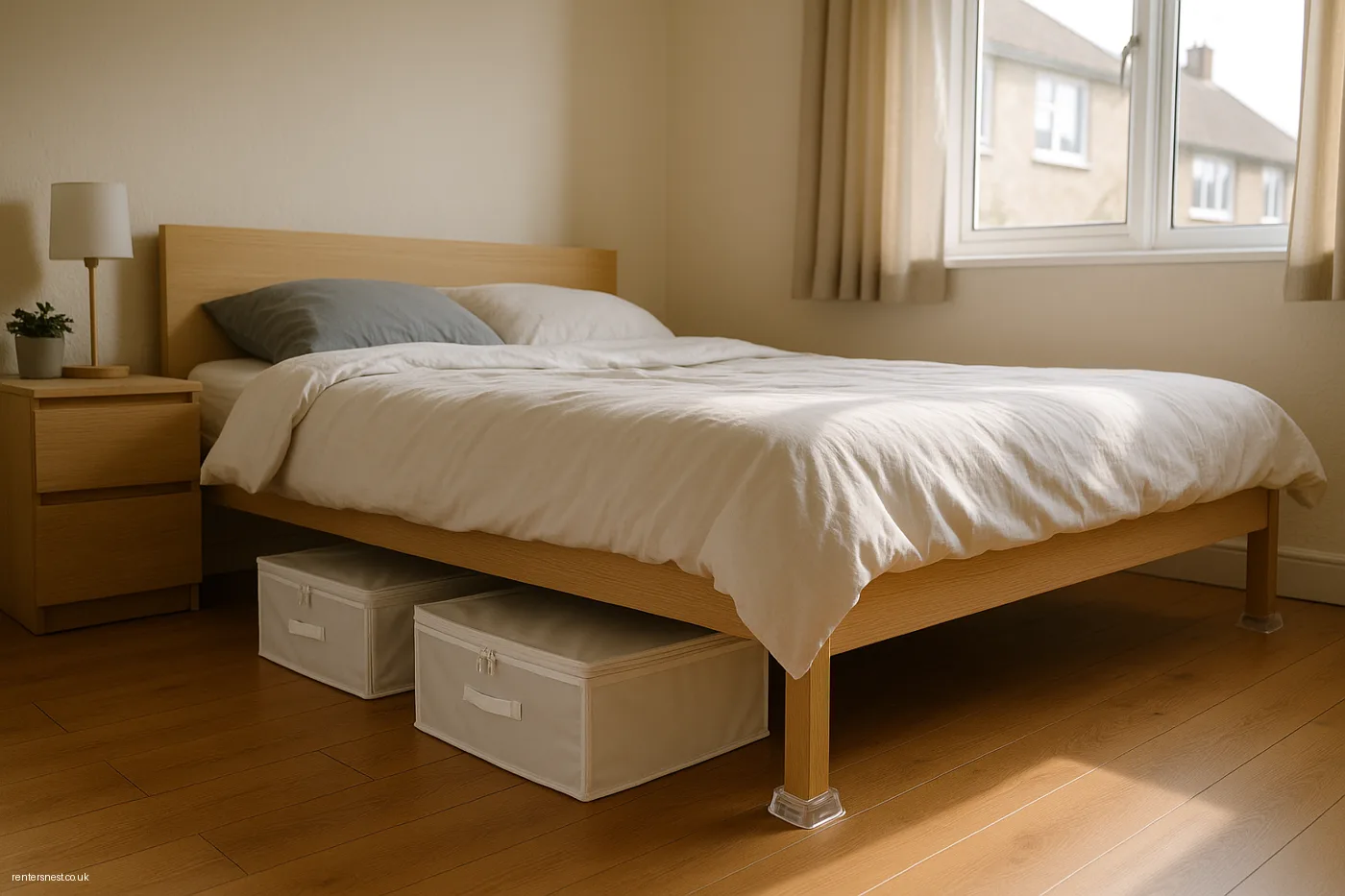 Bed Risers to Unlock Under-Bed Storage