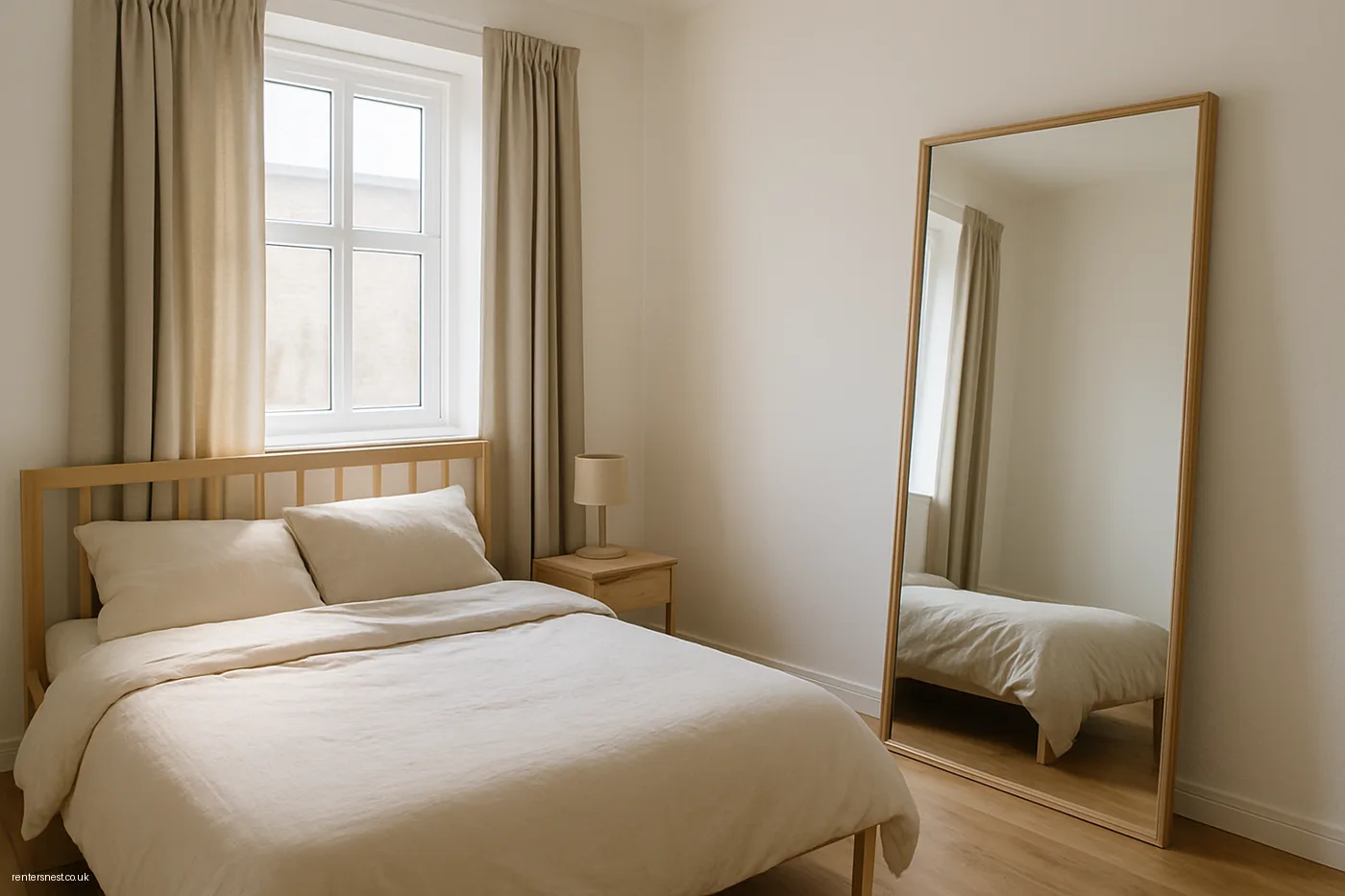 Mirrors to Borrow Space Visually